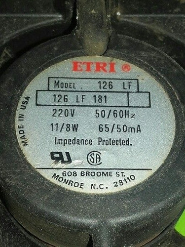 Turbina 220 V., De 8x8cm. Usa .japan, France, Muy Buenas 0