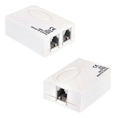 Splitter Divisor Rj11 Micro Filtro Adsl Telefonia E Internet 0