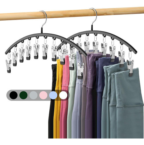 Percha Organizadora Leggings 10 Broches Pack X 2 Color Negro 0