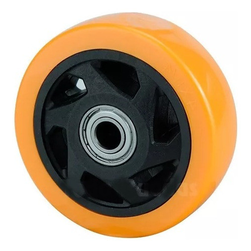 Rueda De Poliuretano Con Rulemanes 100mm Para 130kg C/u 0