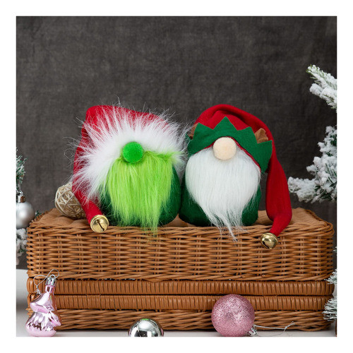 6 Gnomos De Navidad De Felpa Con Campana, Lindo Elfo Perezos 1
