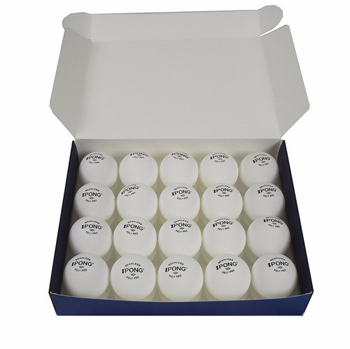 Bola Tênis De Mesa Ipong Poly Pro 40+ Plástico 20 Unidades 0
