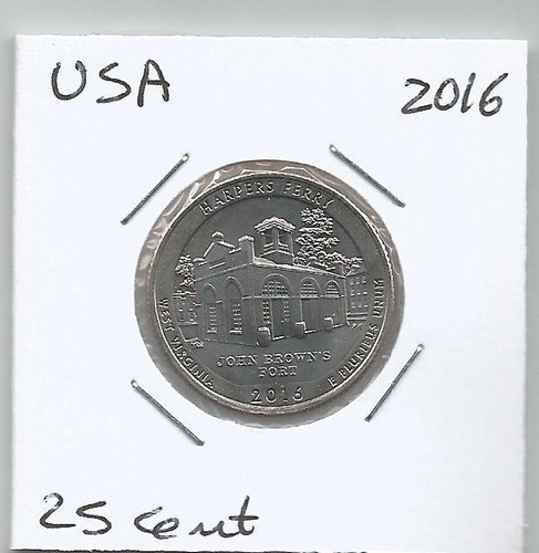 Musa62 Estados Unidos 25 Cents 2016 Harpers Ferry S/c 0