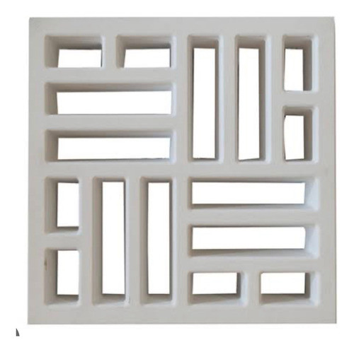 Forma Vazado Cobogó Taco Chinês 39x39x3,5 Cm 0