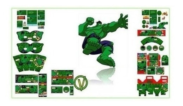 Kit Imprimible   Fiesta De Hulk El Hombre Increible 0 Kit Imprimible   Fiesta De Hulk El Hombre Increible 0