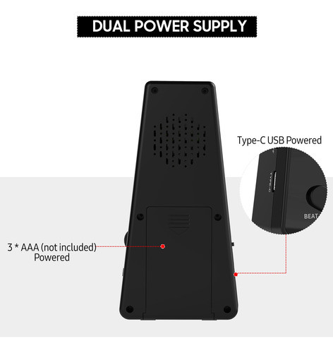 Metrônomos Com Velocidade Digital Metronome Eletrônico Com 1