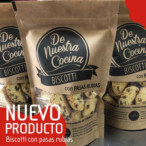 Biscotti Cantuccini C/ Pasas Rubias De Nuestra Cocina X 15 U 0