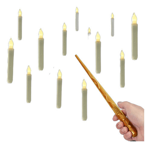 Velas Led Colgantes De 12 Pcs Con Control Remoto Para Decora 0