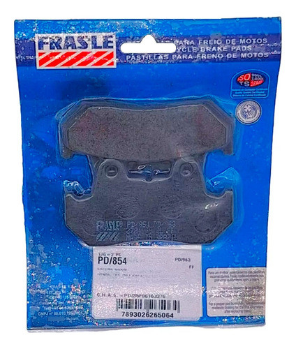 Pastillas Freno Frasle Fa069 Honda Gl 1100 Goldwing 83 Tras. 0