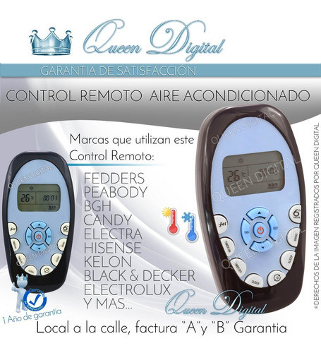 Control Remoto Aire Acondicionado Para Candy Electra Dg11e4 1