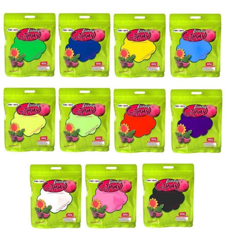 Oferta Promo 15 Unidades Foamy Goma Eva Moldeable 60 Grs 0