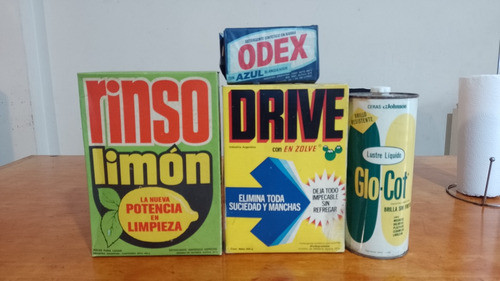 Lote De Productos De Limpieza Antiguos 0