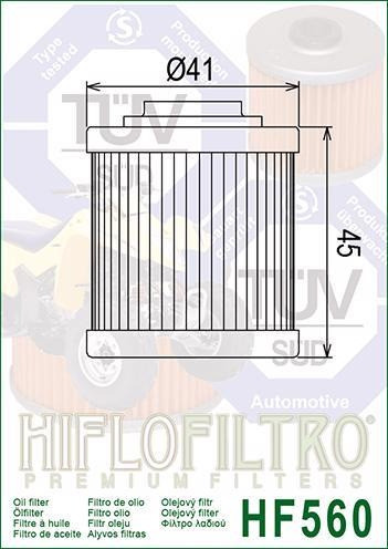 Filtro De Aceite Can-am Ds 450 Mx 09-15 Hiflofiltro 1