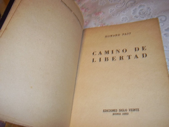 Camino De Libertad - Howard Fast 1