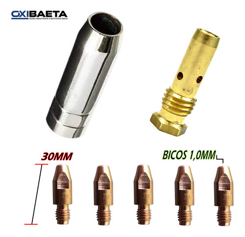 Kit Tocha Pro 353/453 Tbi - 1 Bocal/1 Difusor/5 Bicos 1,0mm 1