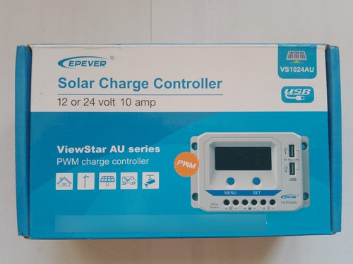 Regulador Carga Solar Viewstar Vs1024au  10a 12/24v Epever 0