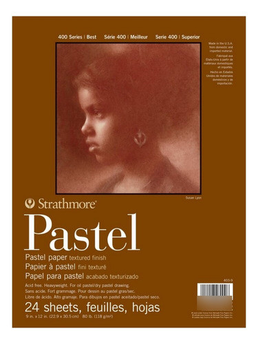 Bloco Strathmore 400 Series Pastel 118g/m2 22,9x30,5cm 24f 0