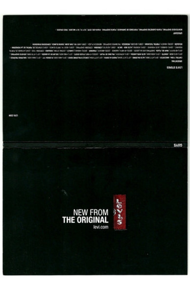 Díptico Holográfico Postal Levi's 1
