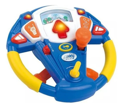 Volante Didactico Juguete Con Luces Y Sonidos Bilingue 4219t 0