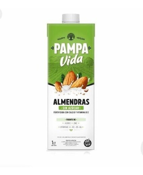 Leche De Almendras Pampa Vida. Sin Azucar Por Unidad. 0