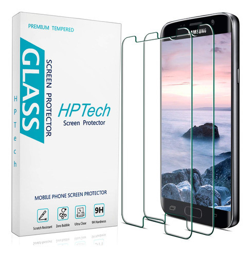 Protector Pantalla Hptech Para Galaxy S7 Película Vidrio Tem 0