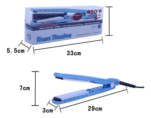 Chapinha Prancha Profissional Nano Titanium 1 1/4 Até 450ºf 1
