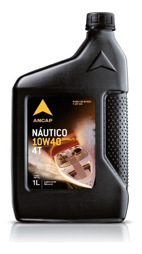 Aceite Nautico 4t 10w40 Ancap Lanchas Botes 1 Lt Mileban 0
