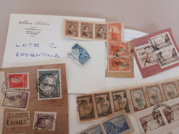 Lote Antiguas Estampillas Argentina Variadas Ver Leer Lote C 1