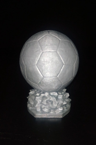 X3 Trofeo Balón Futbol Premio Oro Pla Bron I3d/pintado 20cm 1