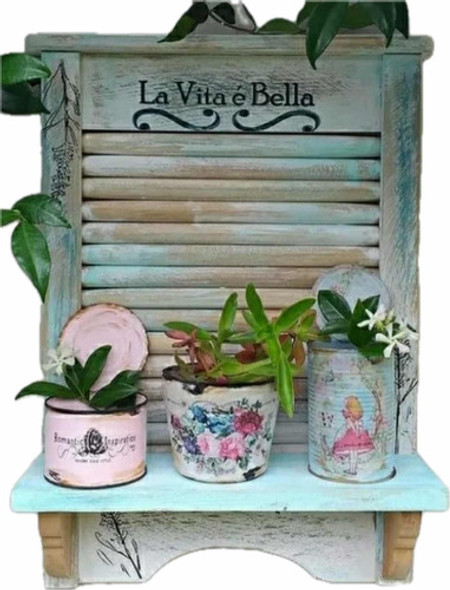 Repisa Vintage Tabla De Lavar 0