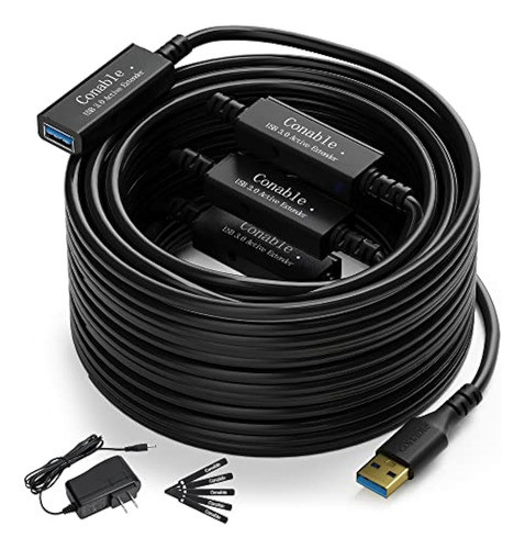 Cable De Extensión De Repetidor Activo Usb 3.0 Largo De 100 0