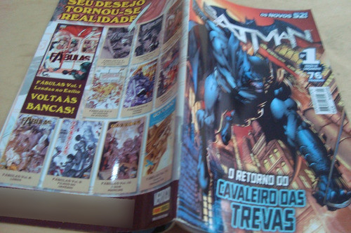 Gibi Panini Batman Novos 52 1 2012 / Cavaleiro Das Trevas 1