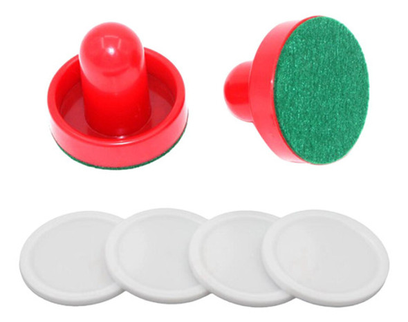 Empurradores De Air Hockey E Discos De Air Taco Vermelho 0