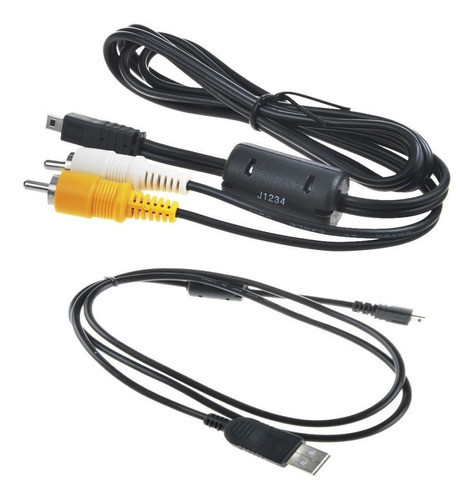 Usb + A V Tv Video Cable Cable Para Olympus Cámara X560 X-56 0