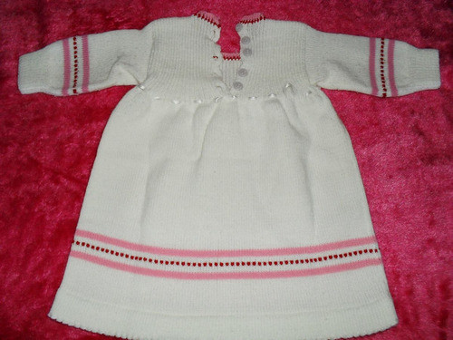 Vestidos Hilo Y Lana Ropa Beba Recién Nacida-bautismo 1