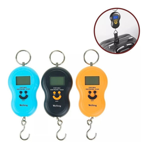 Balanza Digital Portátil De Viaje Pesa Valija 50kg Luz Led 1