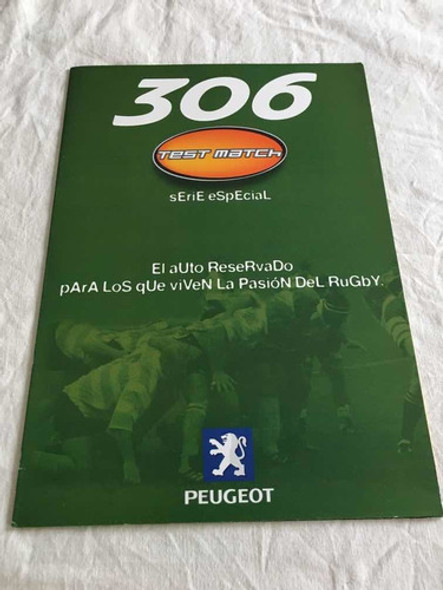 Folleto Publicitario Peugeot 306 0