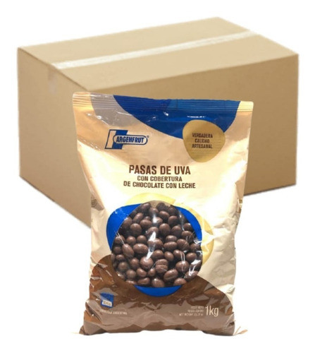 Pasas De Uvas Con Chocolate Argenfrut X1kg (bulto X6) 0
