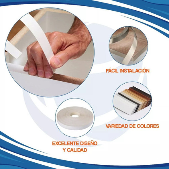 Combo Tapacanto Melamina 22mm Blanco Y Refilador De Canto 1
