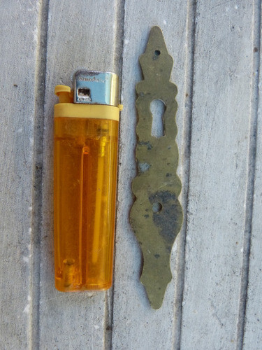 Antiguo Bocallave Bronce 11,6 X 2,2 X 1,5mm Prof. 1