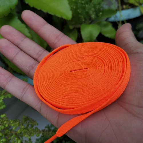 Par Cadarço Flat Tenis Air Force 1 - Laranja - 140cm 1