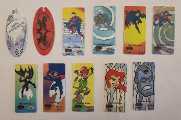 Lote 11 Tazos Superhéroes Dc Comics Batman Volador Pehuamar 0