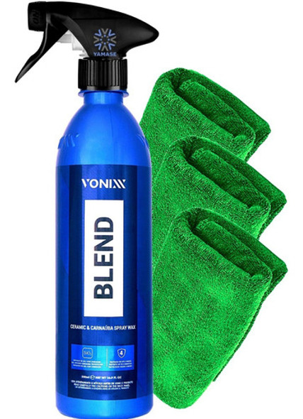 Cera Liquida Blend Spray Vonixx Carnaúba + 3 Pano Microfibra 0