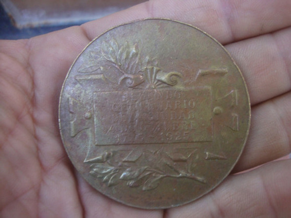 Antigua Medalla Bronce Municipalidad Del Rosario 1