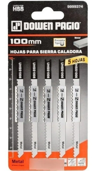 Hoja De Sierra Para Metal 8 Dientes X 5u Dowen Pagio 9999374 0 Hoja De Sierra Para Metal 8 Dientes X 5u Dowen Pagio 9999374 0