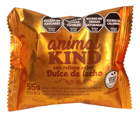 Alfajor De Dulce De Leche Vegano Animal Kind X12 U. 0