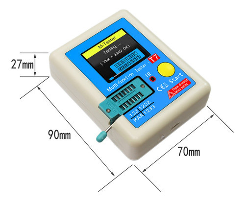 Testador De Transistor, Display, Capacitância De Diodo, Medi 1