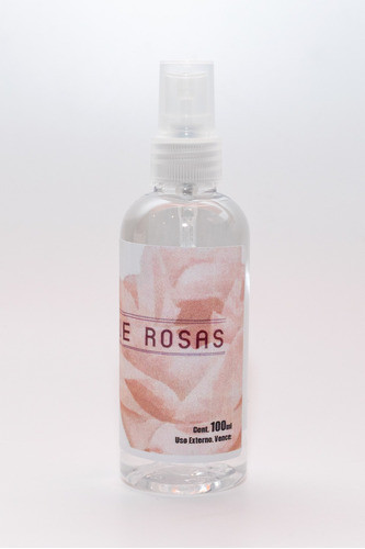 Agua De Rosas Locion Natural X 100 Ml Con Atomizador 1