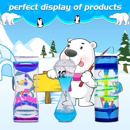 Juego De Burbujas Líquidas En Forma De Reloj, Pack De 3 1