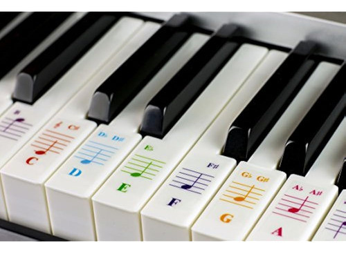 Pegatinas De Piano De Colores Para Teclados De Teclas 88/76/ 1
